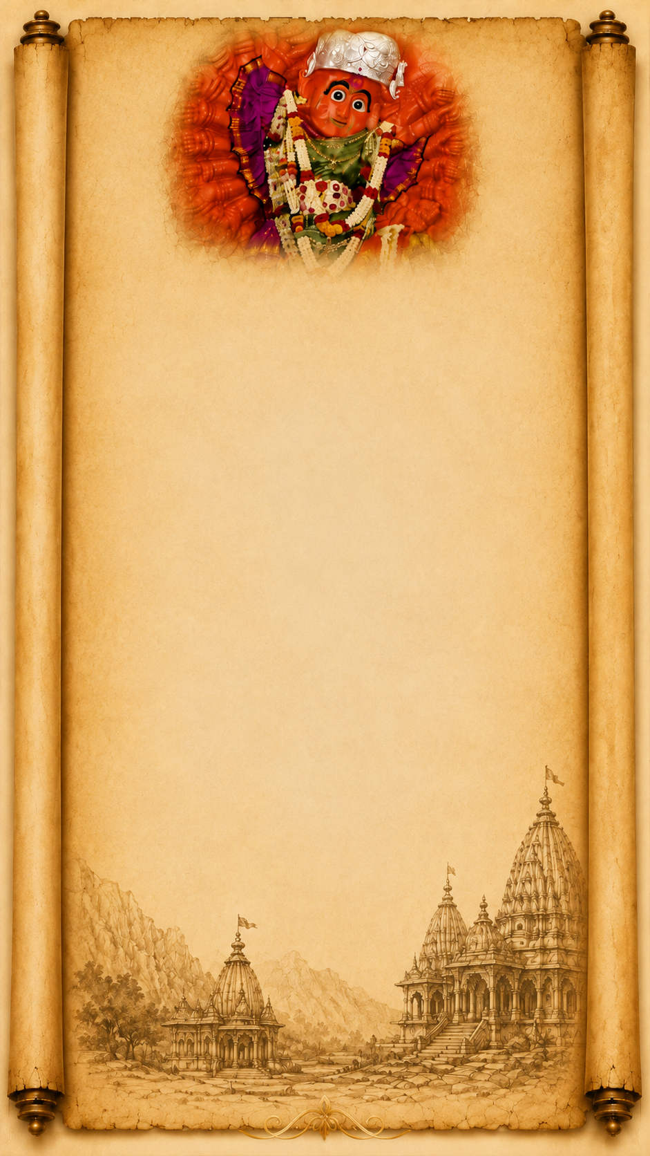 The Sacred Story of Shri Saptashrungi Mata Background