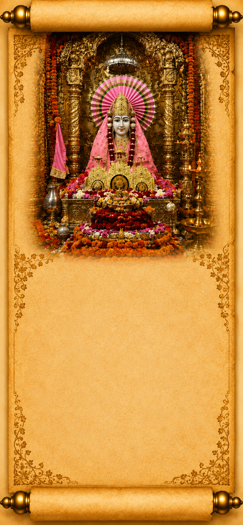 The Sacred Story of Sri Mansa Devi Mobile Background