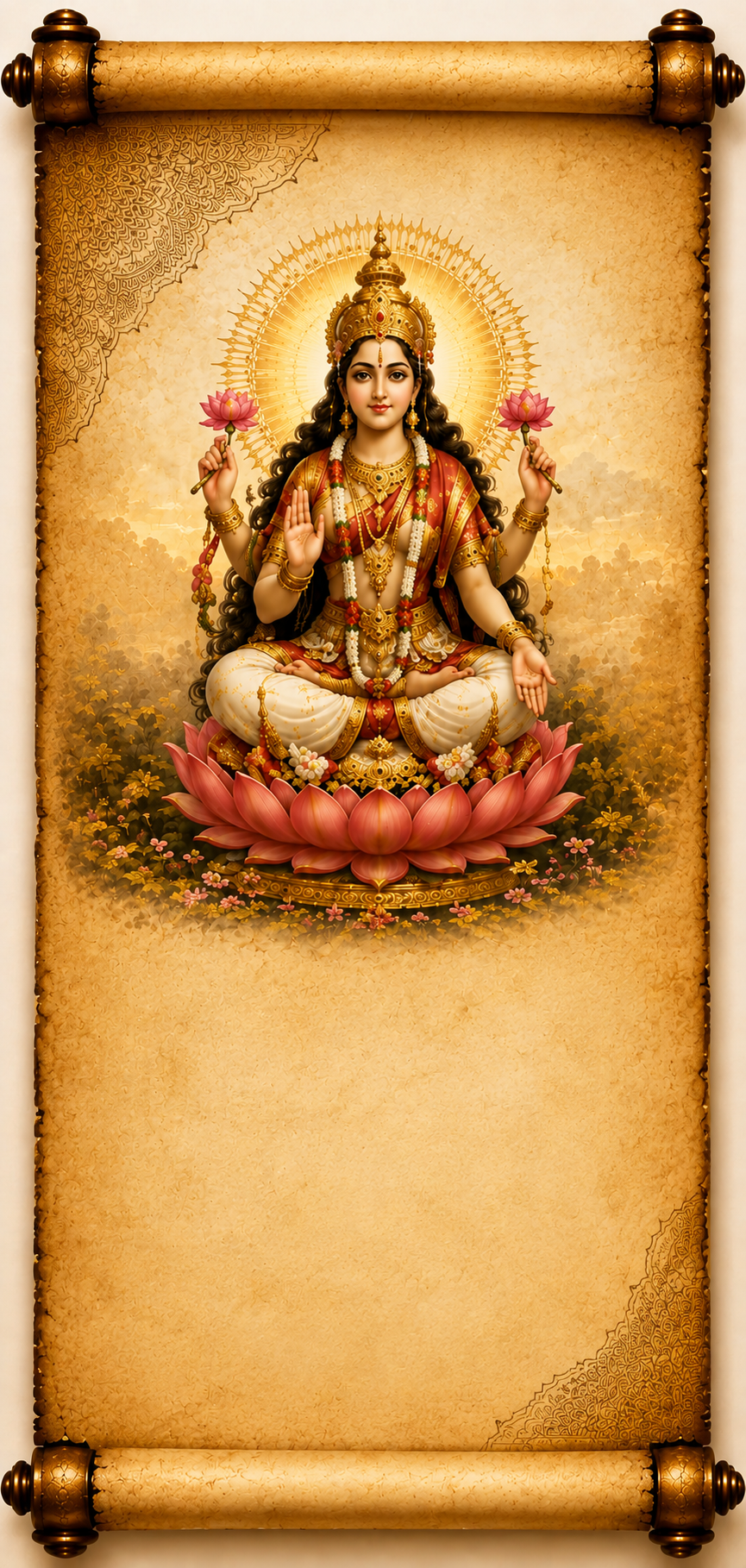 The Sacred Story of Sri Kheer Bhawani Devi Mobile Background