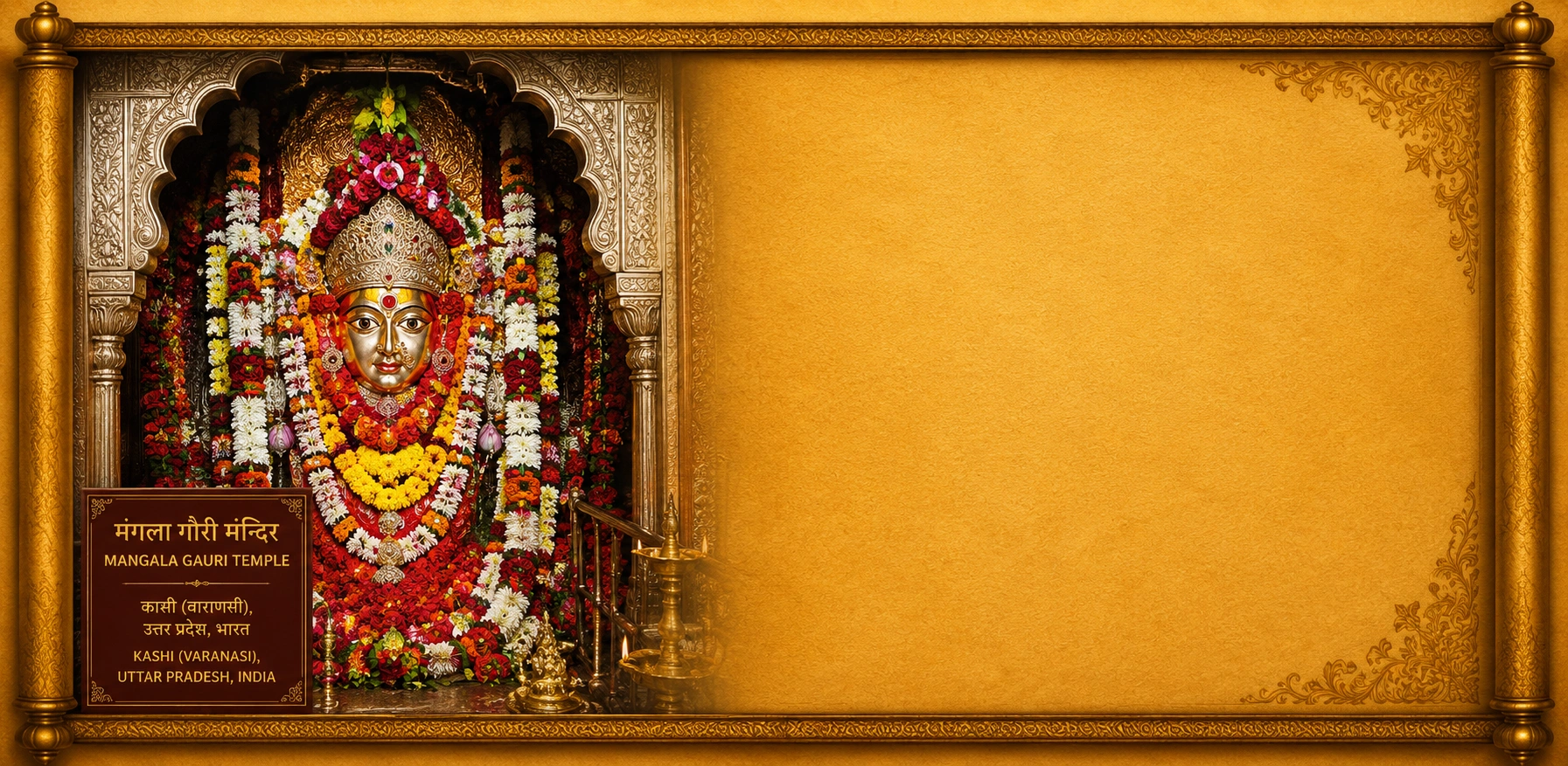 The Sacred Story of Shri Mangala Gauri Peedam Background